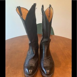 Handmade Smooth Quill Ostrich Cowboy Boots